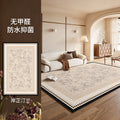 Carpet living room french medieval style no-wash and wipeable classy quiet luxury bedroom carpet floor mat large area full coverage for home