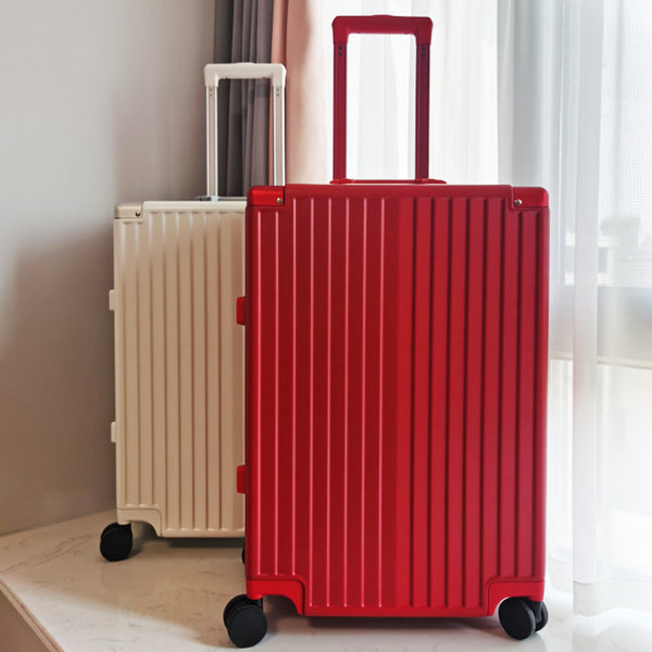 Suitcase Female student password case Aluminum frame strong and durable Silent universal wheel trolley case 20 inch boarding case