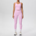new cloud-feel quick-dry high-waisted pocket leggings with beautiful back design - yoga, outdoor running, and fitness activewear set for women