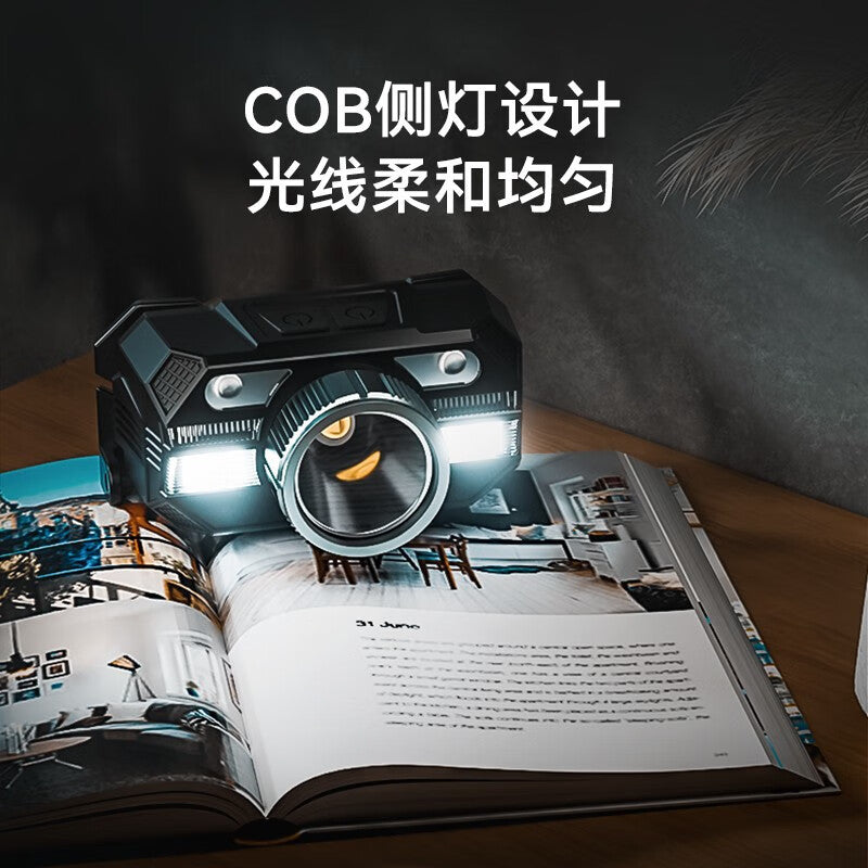 Walson manufacturer WD09 induction headlight strong light head-mounted led long battery life night fishing fish outdoor super bright mining lamp