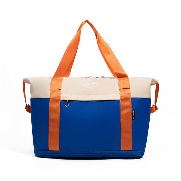 Waterproof Oxford cloth fitness bag, sports bag, expandable portable travel bag, maternity bag, yoga bag, can be printed with logo.