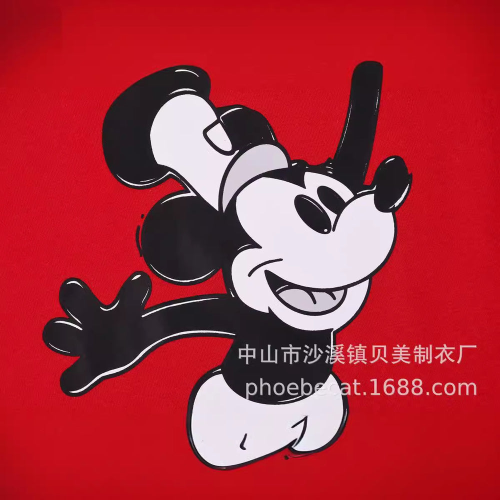cute mickey mouse fashion outerwear casual wear 2-piece set