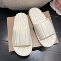 Eva slippers women's couple solid color casual outwear home bathroom soft bottomnon-slip cool slippers breathable cut out