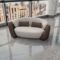 Double seater 1.7m - brown & white