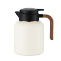 Standard 1.5l yashi teapot [wood grain handle] - white