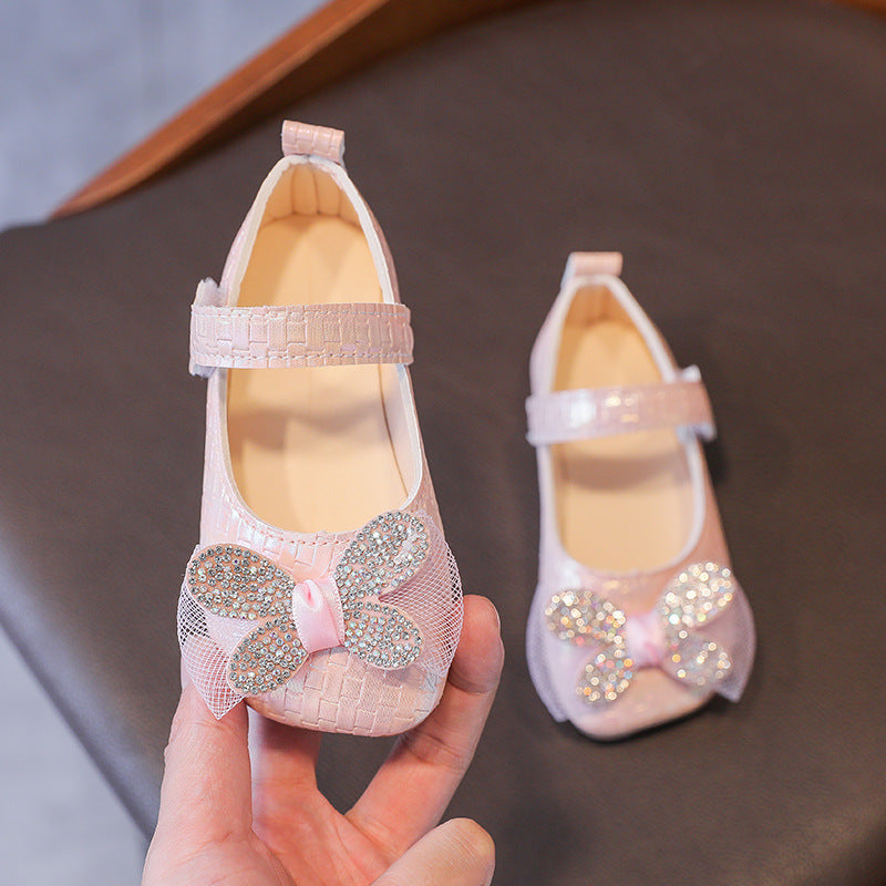 spring/summer korean style new baby shoes soft princess shoes bowknot girls' shoes lightweight girls' sandals