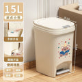 Kitchen large-capacity trash can foot-operated high-looking cartoon printing toilet bedroom new arrival pop-up lid paper basket bucket