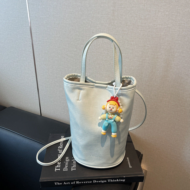 Cross-border popular small bags for women's summer versatile 2025 new simple and popular messenger bags Korean version of casual bucket bags