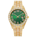 2025 hot-selling export watch: european and american men's personalized hip-hop feng shui ghost roman numeral diamond-inlaid quartz watch for men