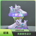 Light-up baby girl shoes, girls' sneakers, soft sole,  spring/autumn new style, mesh, hello kitty, dropshipping available