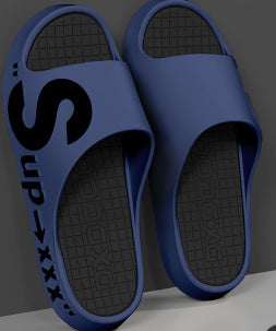 "cloud-like comfort: men's summer slippers - indoor, home, soft sole, non-slip, trendy, athletic, outdoor, couple's casual sandals"