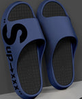 "cloud-like comfort: men's summer slippers - indoor, home, soft sole, non-slip, trendy, athletic, outdoor, couple's casual sandals"