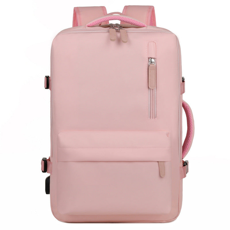 New backpack women's large-capacity multi-function expansion portable travel bag men's simple business computer bag backpack