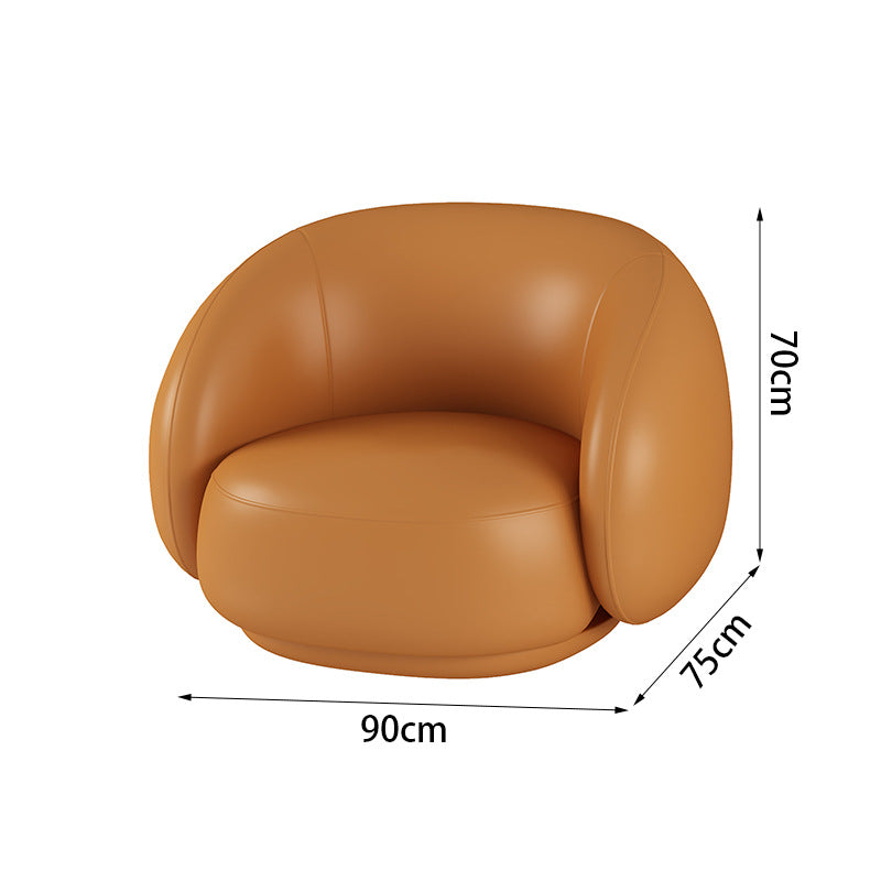New arrival creative leather sofa combination coffee table yuanbao bread sofa business club reception negotiation sofa