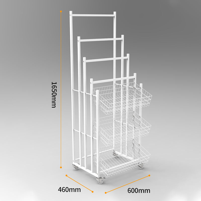 Shelf Mingchuang Umbrella Display Rack Folding Sun Umbrella General merchandise Mobile Wrought Iron Storage Display Rack