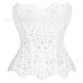 new arrivalasymmetricalcut out palace style fishbone bra body shaping sexy waist outweartube top