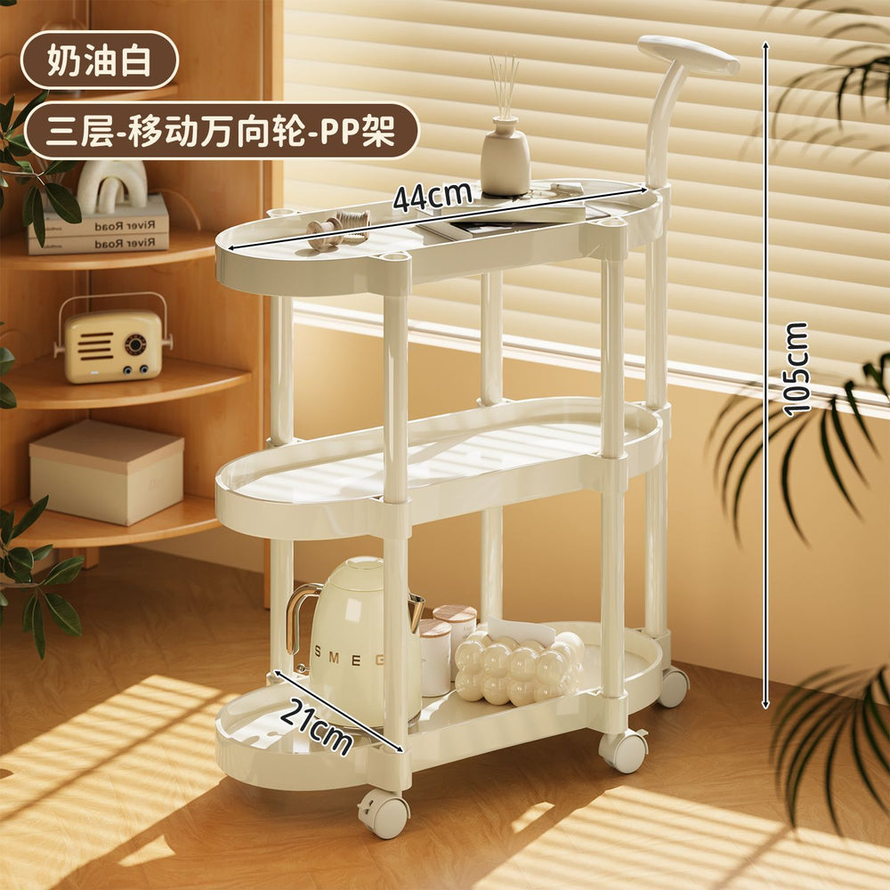 Mobile kitchen cart, simple side table, household living room side table, corner table, bathroom shelf, small trolley