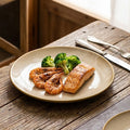 Retro high-looking ceramic stylish dessert plate shallow plate restaurant hotel cooking plate steak western food plate snack plate