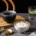 Japanese ceramic tableware restaurant stoneware porridge rice bowl commercial 4.5inch korean bibimbap small bowl for home soup bowl