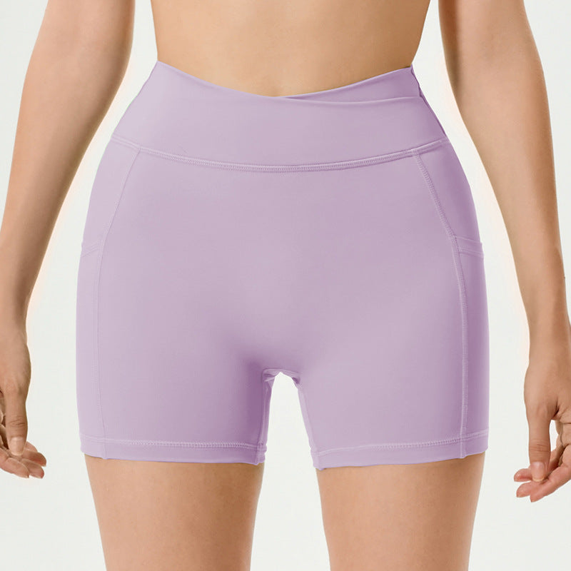 New peach lift workout shorts for women - slimming, high-waisted, tummy control, running, fitness, and yoga set for sports & outdoors