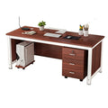 Here are a few options, depending on the specific nuance you want to convey:  **option 1 (focus on simplicity and practicality):**  "modern minimalist manager's desk - executive office desk, long desk, budget-friendly computer desk"  **option 2 (more desc