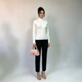 european and american cross-border women's knitted slim-fit turtleneck sweater top