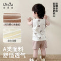 Baby summer tops vest camisole boys and girls pure cotton sleeveless t-shirt boys kids summer thin summer clothes