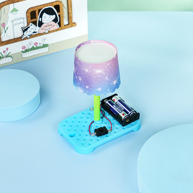 Small desk lamp, technology small production, handmade DIY student children's science experiment teaching toy material package recommendation