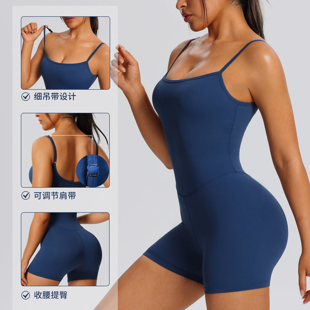 Fashionnew arrival yoga jumpsuit women's suspender beautiful back all-in-one fitness wear adjustable sports jumpsuit yoga wear