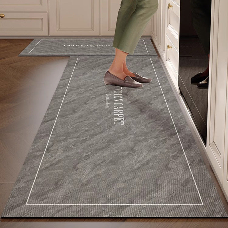 Kitchen floor mat non-slip oil-proof  new diatom mud wipeable no-wash special mat water-absorbent no-wash floor mat