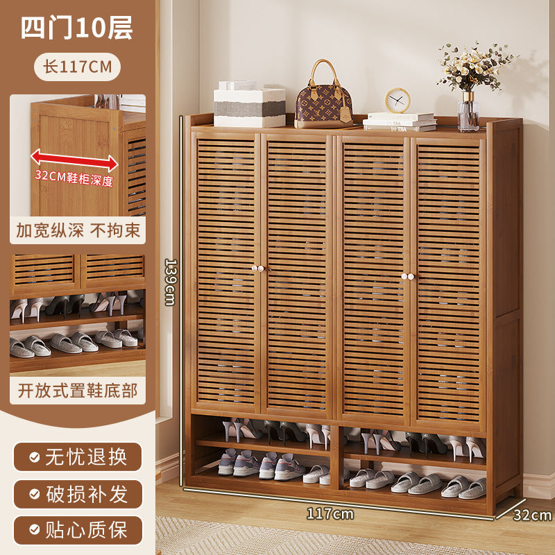 Simple shoe rack at home, large-capacity shoe cabinet at the door, cabinet for storing shoes, dustproof 40 pairs of shoes, new door cabinet