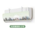 Air conditioning windshield for home air guide breathable windshield postpartum period anti-direct blow air guide windshield hanging machine windshield