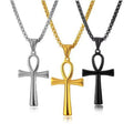 European and american minimalist unisex metal cross pendant necklace - stylish and versatile statement jewelry