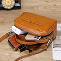 Genuine leather crossbody bag - 2024 spring/summer versatile fashion handbag - fresh & chic top grain cowhide premium small square bag