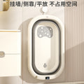 Baby temperature-sensitive foldable bathtub - infant & child bath tub - newborn & toddler home use - sit & lie down bath tub