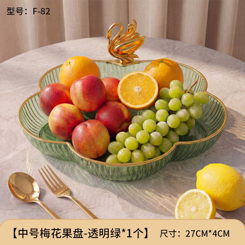 For home plate small creative living room fruit plate accessible luxury good-looking coffee table snack plate melon seeds peanut candy plate