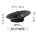 Rock pattern artistic conception cold dish plate creative classy sense hotel restaurant asymmetrical plate private dish ceramic tableware
