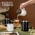 304 stainless steel tip latte art cup with scale italian latte art cylinder milk frother coffee utensils milk jug milk foam