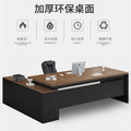 Minimalist modern office furniture desk and chair set - executive manager's desk, ceo desk, boss desk
