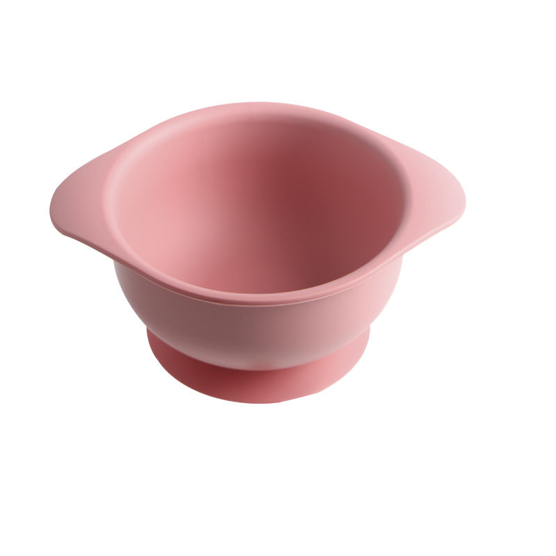 Feeding utensils baby food bowl all-in-one suction bowl silicone children's tableware silicone set - customizable logo & colors