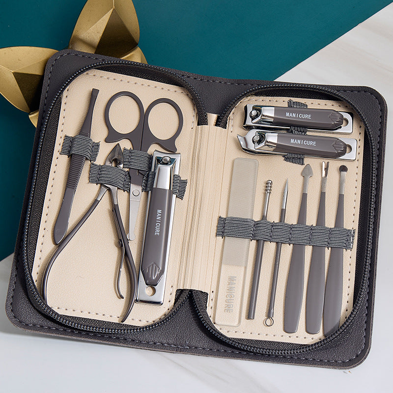 Stainless steel nail clipper set - complete manicure tool kit - nail scissors set - nail clippers - direct from manufacturer - wholesale available