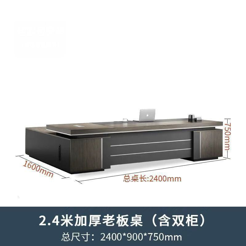 Saint li office desk - luxurious executive office desk and chair set - minimalist modern ceo desk - cross-border e-commerce