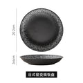 Japanese-style creative ceramic tableware set - includes breakfast bowls, ramen bowls, and retro ceramic fruit/salad bowls