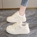 Thick sole bread shoes for women 2026 spring & fall new arrival soft ultra-light tie back sneakers for women easiest for match best selling round toe sneakers