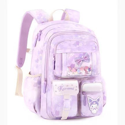 kuromi elementary school student schoolbag for girls wholesale kids large capacity backpack lightweight first, second, third to sixth storage