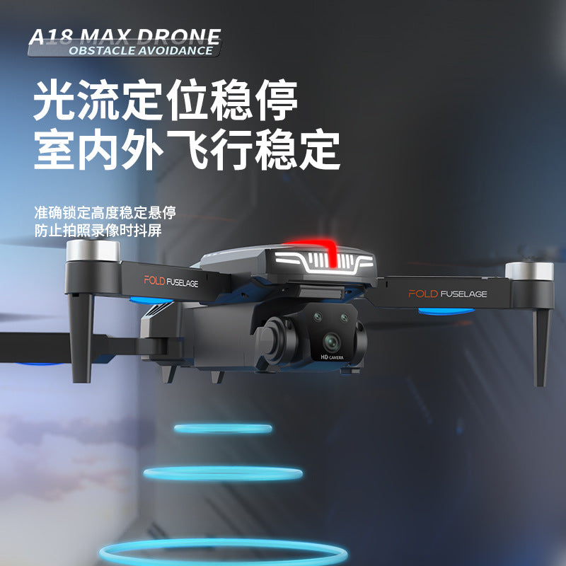A18 drone professional aerial photography long-endurance lighting remote control aircraft optical flow brushless aircraft children's toy