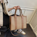 Women's foreign trade handbag 2025 hot style minimalist tote bag letter shoulder bag retro versatile crossbody bag wholesale