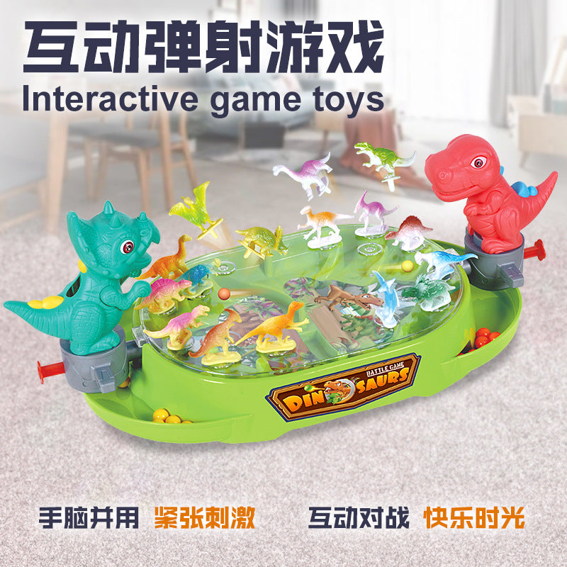 new arrival: desktop dinosaur two-player battle game - parent-child interactive combat, kids' ejection bead puzzle toy