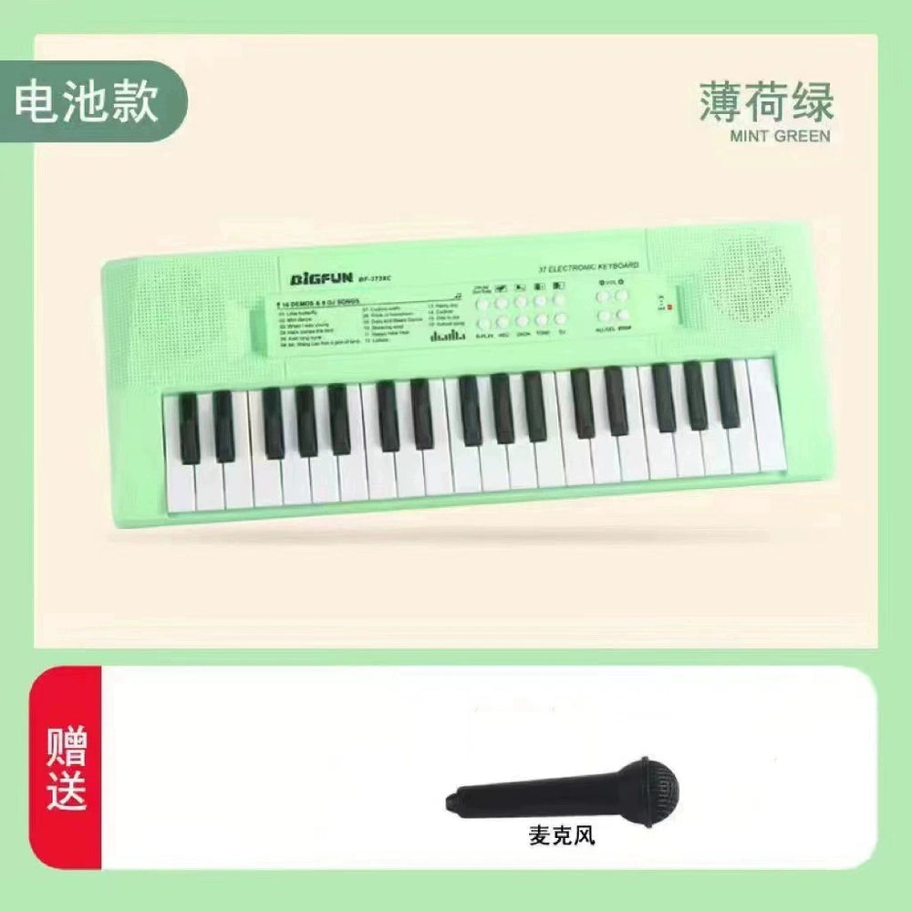 Dropshipping 37-key multifunctional children's electronic keyboard - beginner rechargeable musical instrument toy piano for boys and girls