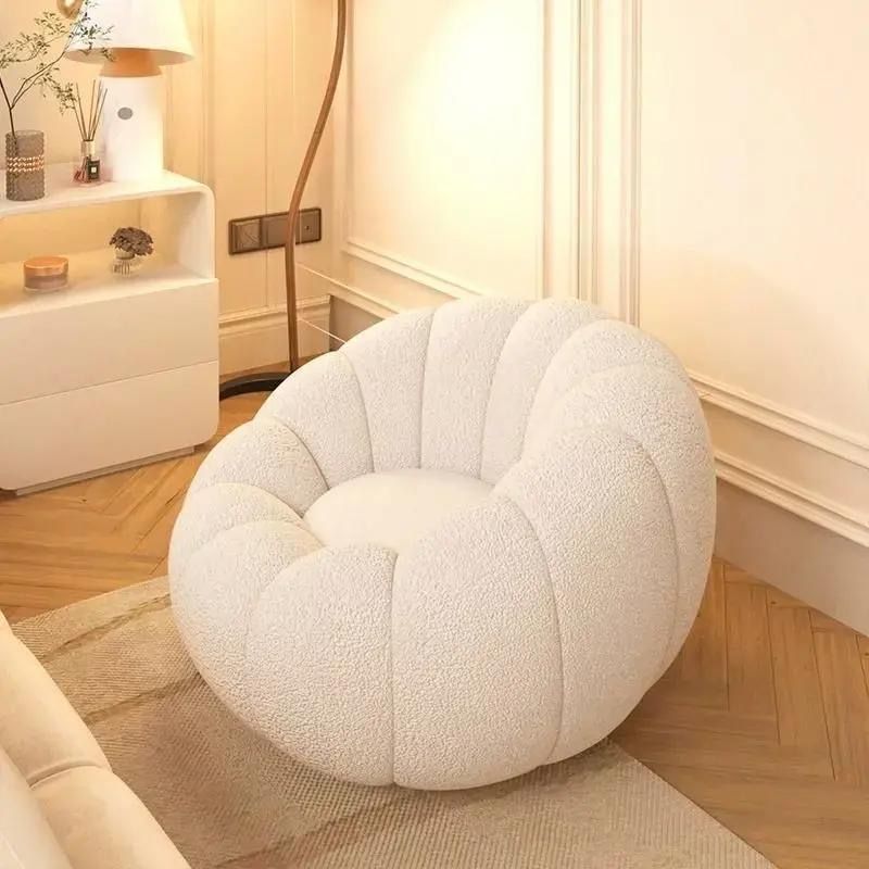 Cream lazy pumpkin tatami Internet celebrity living room small apartment rotating single sofa balcony bedroom leisure chair